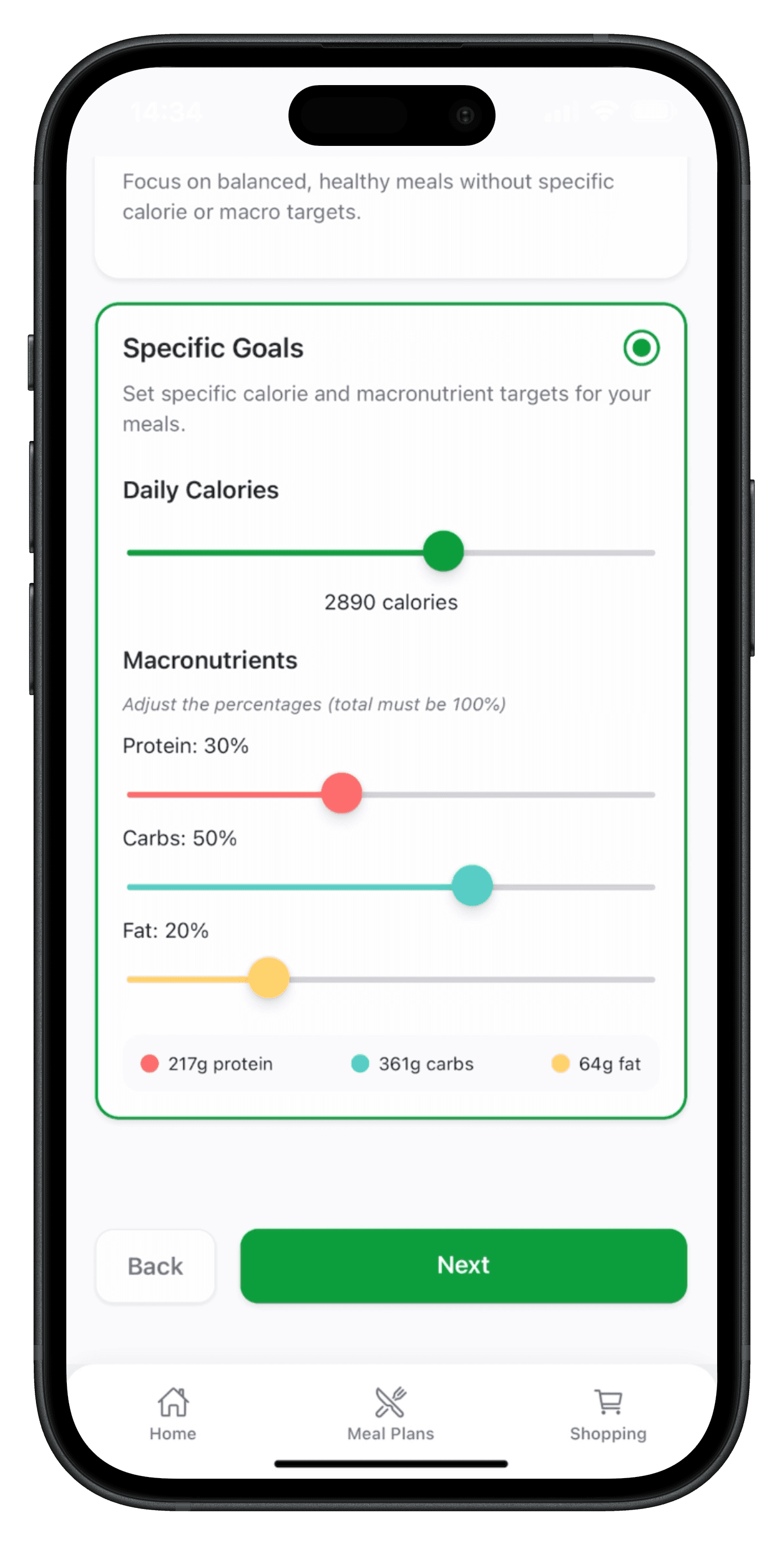 Set your preferences